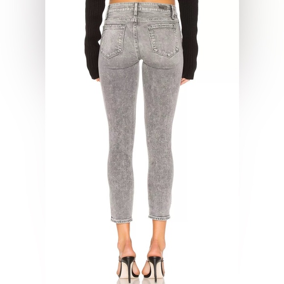 Paige Verdugo Stretch Crop Jean In Chelsea Grey Size: 24x25 - Picture 6 of 9